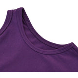 Girls' Soft Solid Cotton Blend Racerback Tank Top