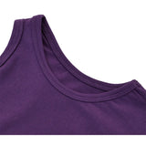 Girls' Soft Solid Cotton Blend Racerback Tank Top / 8 to 10 Years