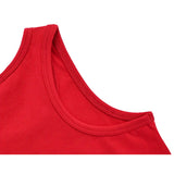 Girls' Soft Solid Cotton Blend Racerback Tank Top