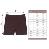 Girls' Basic Solid Soft Dance Short for Gymnastics or Under Skirts