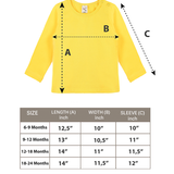 Baby Cotton Long Sleeve Basic Crewneck T-Shirt