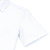 Lilax Boys Classic Short Sleeve Button Down Casual Solid Dress Shirt
