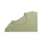 Girls Short Sleeve Crewneck Crop Top Tee