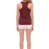 Girls' Soft Solid Cotton Blend Racerback Tank Top