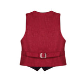 Boys Formal Suit 4 Piece Vest, Pants and Tie Dresswear Suit Set