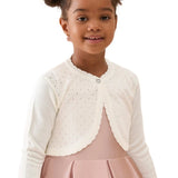 Girls Patterned Knit Bolero Cardigan