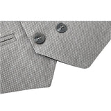 Boys 4-Piece Slim Fit Textured Suit Set