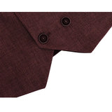 Boys 4-Piece Slim Fit Textured Suit Set