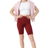 Girls' Soft Stretch Bike Shorts | Elastic Waist | Cotton Blend | Toddler & Kids Sizes 2T–12Y