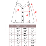 Girl Button Down Hooded Cardigan Jacket