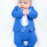 Baby Boy Footie Tuxedo Outfit with Bow Tie for Christmas Holidays - The Perfect Gentleman Look