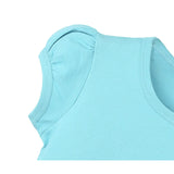 Baby Cotton Puff Sleeve Basic Crewneck T-Shirt