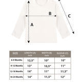 Baby Cotton Long Sleeve Basic Crewneck T-Shirt