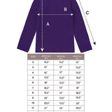 Little Girls Cotton Long Sleeve Basic Turtleneck T-Shirt
