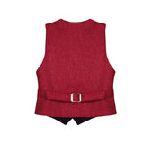 Boys Formal Suit 4 Piece Vest, Pants and Tie Dresswear Suit Set