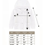 Baby Hooded Button Down Knit Cardigan Sweater