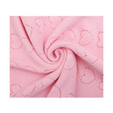Baby Girl Cotton Knit Heart Receiving Blanket