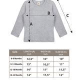 Baby Cotton Long Sleeve Basic Crewneck T-Shirt