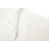 Girls' Long Sleeve Knit Button Closure Bolero Shrug