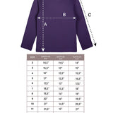 Toddler Cotton Long Sleeve Basic Mock-Neck T-Shirt