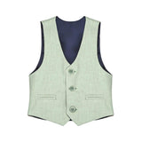 Boys Formal Suit 4 Piece Vest Pants and Tie Dresswear Set / 7-12 Years