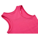 Girls' Soft Solid Cotton Blend Racerback Tank Top