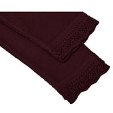 Little Girls' Knit Long Sleeve Button Closure Bolero Cardigan Shrug