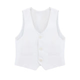 Boys Formal Suit 4 Piece Vest, Pants and Tie Dresswear Suit Set