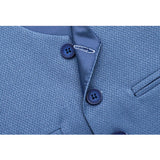 Boys Formal Suit 4 Piece Vest, Pants and Tie Dresswear Suit Set