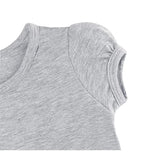 Baby Cotton Puff Sleeve Basic Crewneck T-Shirt
