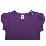Baby Cotton Puff Sleeve Basic Crewneck T-Shirt
