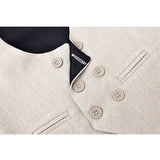 Boys 4-Piece Slim Fit Textured Suit Set