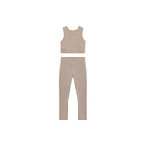 Girls Athletic Crop Top & Legging Set