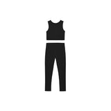 Girls Athletic Crop Top & Legging Set