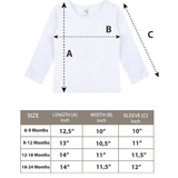 Baby Cotton Long Sleeve Basic Crewneck T-Shirt
