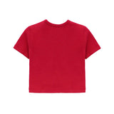 Girls Short Sleeve Crewneck Crop Top Tee