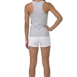 Girls' Soft Solid Cotton Blend Racerback Tank Top