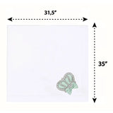 Newborn Jeweled Crown Swaddle Receiving Blanket for Baby Girl 34" x 31"