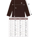 Little Girls Cotton Long Sleeve Basic Turtleneck T-Shirt