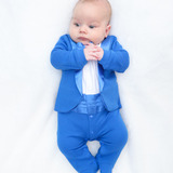 Baby Boy Footie Tuxedo Outfit with Bow Tie for Christmas Holidays - The Perfect Gentleman Look