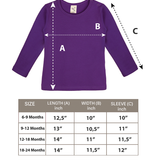 Baby Cotton Long Sleeve Basic Crewneck T-Shirt