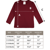 Baby Cotton Long Sleeve Basic Crewneck T-Shirt