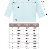 Lilax Girls' Basic Long Sleeve Round Neck Cotton T-Shirt