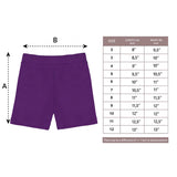 Girls' Basic Solid Soft Dance Short for Gymnastics or Under Skirts