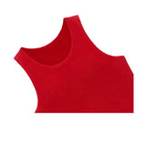 Girls' Double Lined Sleeveless Basic Crop Tank Top