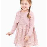 Girls' Bolero Cardigan Shrug Knit Long Sleeve Button Closure