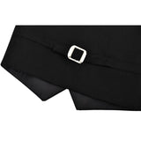 Little & Youth Boys Formal Suit Set Slim Fit Vest, White Dress Shirt, Dress Pants and Bowtie 4 Piece