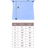 Girls' Basic Short Puff Sleeve Round Neck Cotton T-Shirt