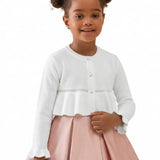 Girls Patterned Knit Bolero Cardigan