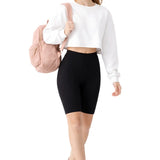 Girls' Soft Stretch Bike Shorts | Elastic Waist | Cotton Blend | Toddler & Kids Sizes 2T–12Y